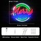 Merry Christmas Neon Sign Neon Christmas Lights Dimmable Merry Xmas LED Neon Light Sign Colorful Letters Neon Light Up Signs for Bedroom Bar Xmas Party Christmas Eve Decor Gifts